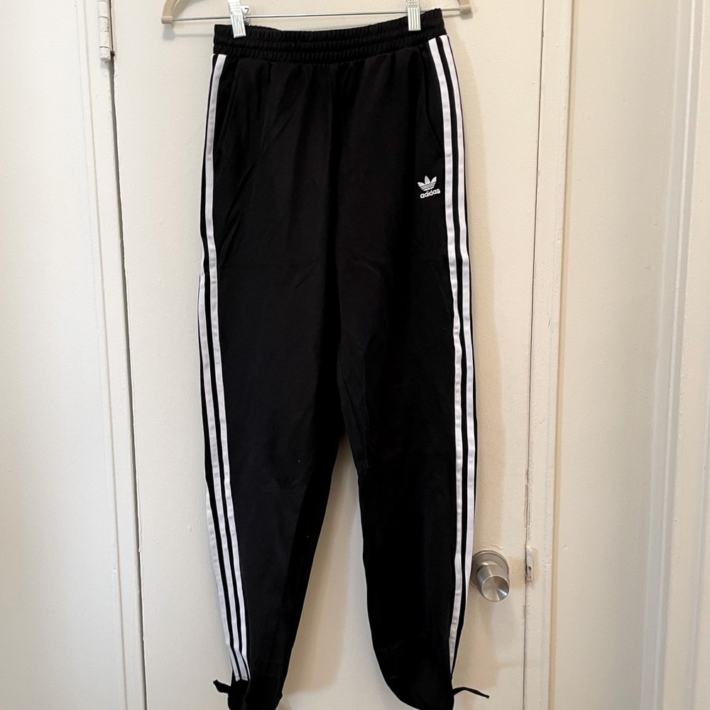 High waisted Adidas track pants